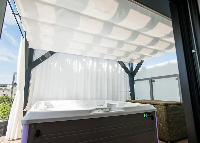 Luksusowy Penthouse Z Jacuzzi I Widokiem Na Morze Apartamento Gdynia